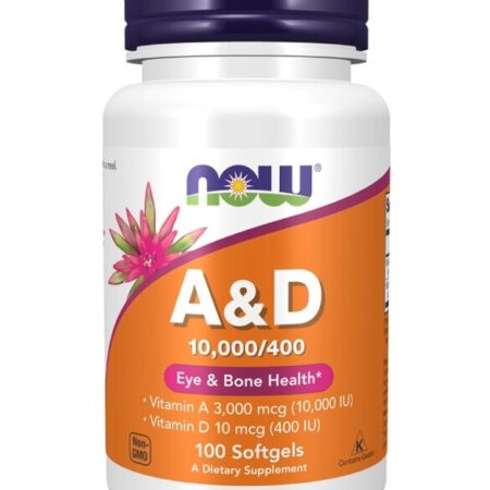 NOW Foods A & D 10.000 UI / 400 UI 100 capsule moi
