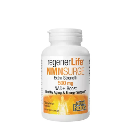 Natural Factors RegenerLife NMNSurge NAD+ Boost 500 mg 30 capsule vegetariene.
