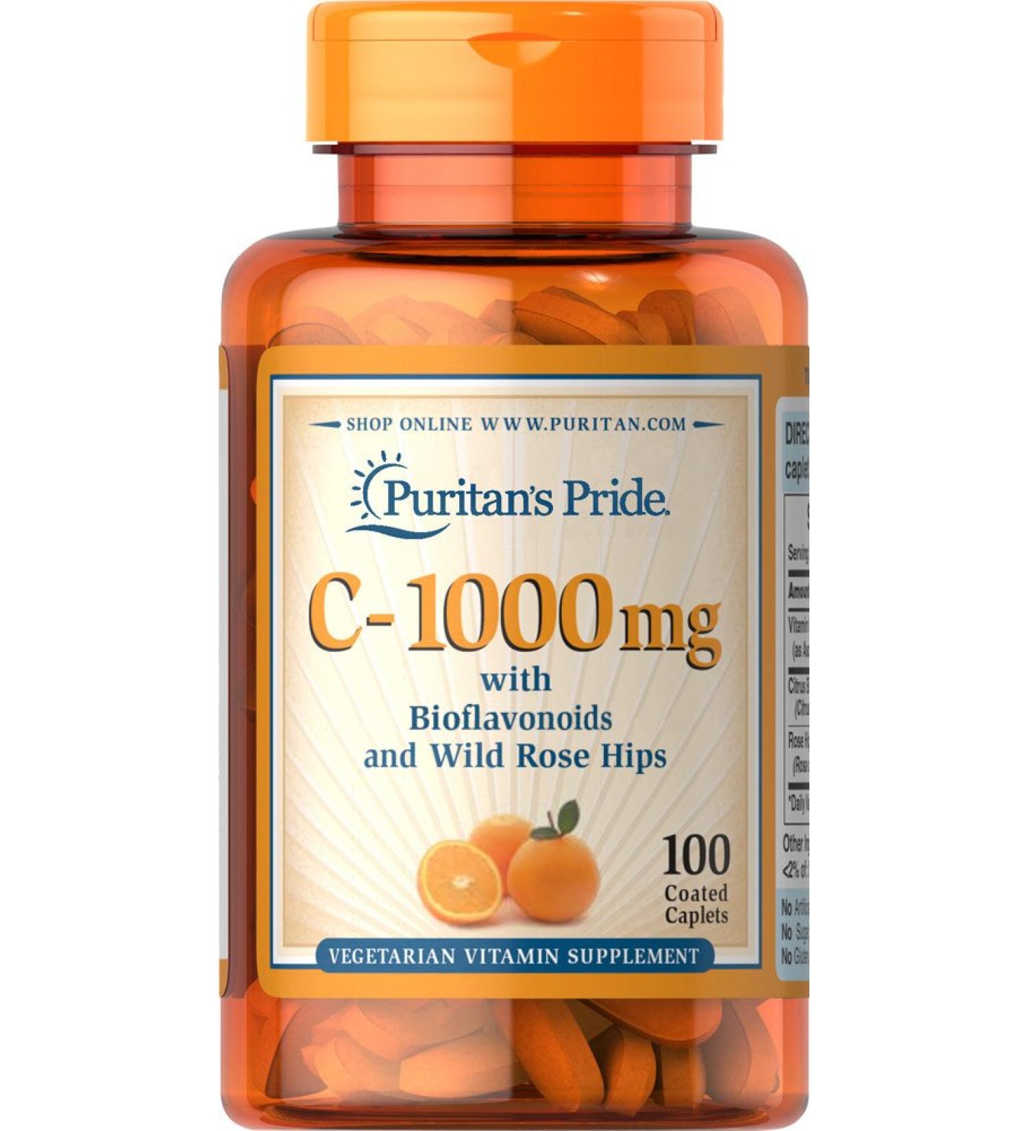Puritan’s Pride Vitamin C 1000 mg cu bioflavonoide 100 capsule