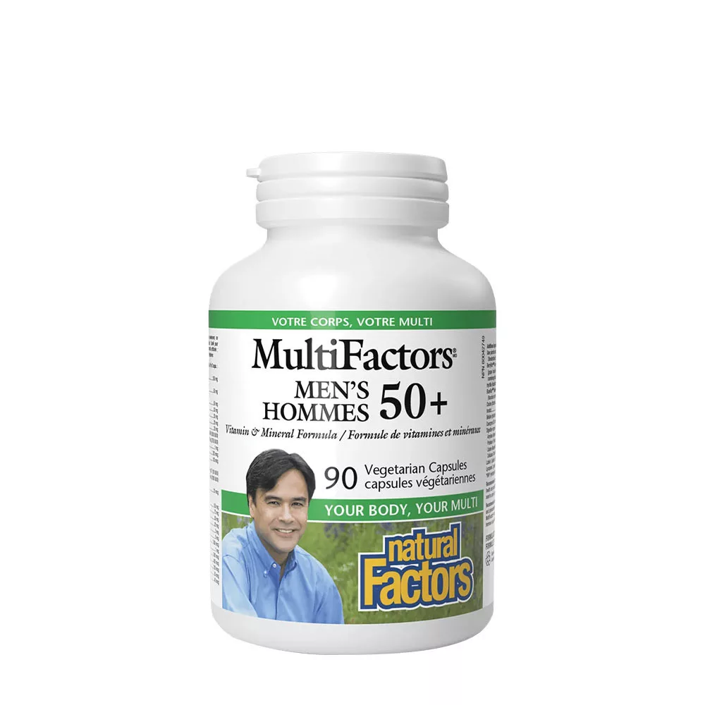 Natural Factors Men’s 50+ MultiFactors – 90 capsule vegetale