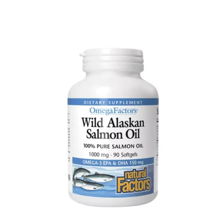Ulei de Somon Sălbatic Alaska Natural Factors – 90 Capsule